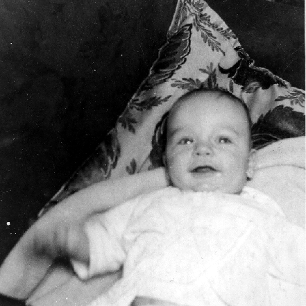 Baby Billy Windsor on couch in 1949